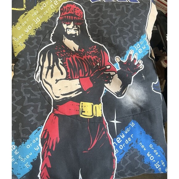 Vintage 1998 WCW NWO Full Size Comforter Sting Hulk Hogan Goldberg Macho DDP - Picture 5 of 5